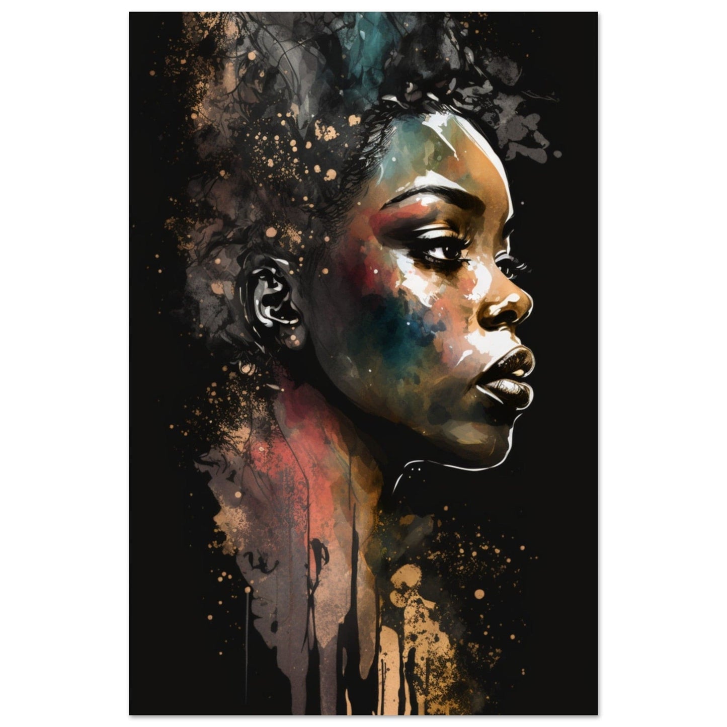 Gelato Print Material 60x90 cm / 24x36″ Poster Portrait Femme Moderne