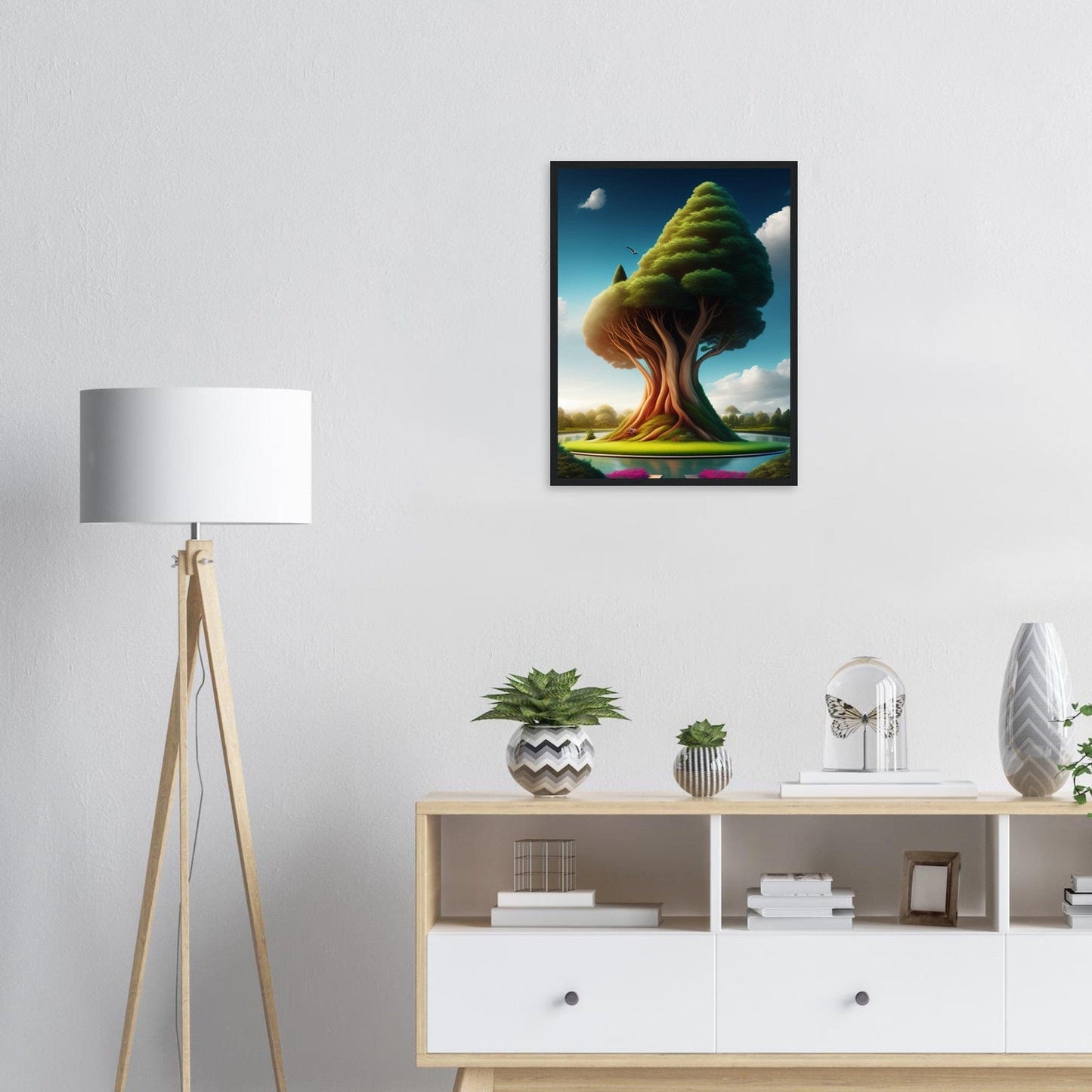 Canvanation Print Material Tableau Arbre Relief