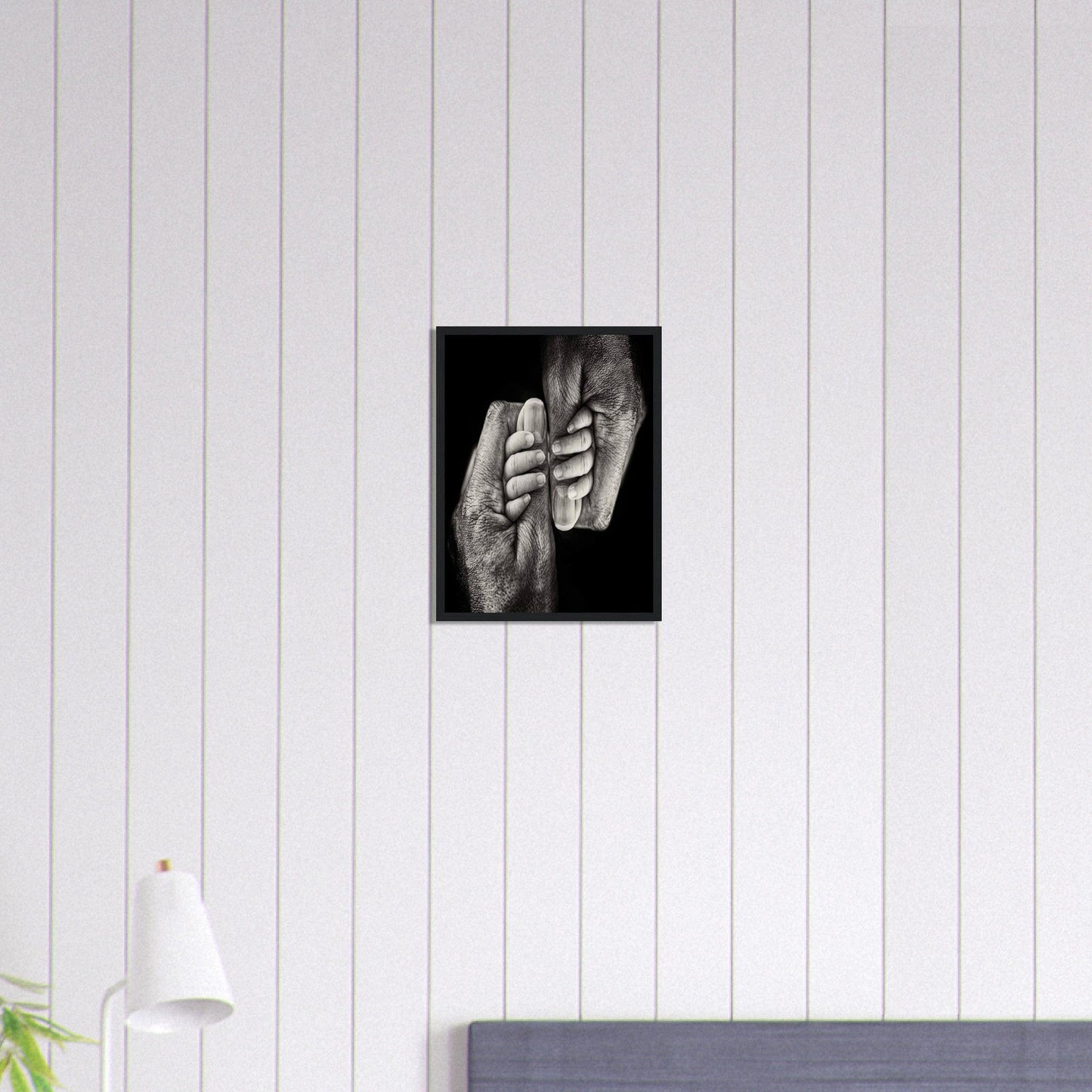 Canvanation Print Material 30x40 cm / 12x16″ Tableau Photo Noir Et Blanc-Couple