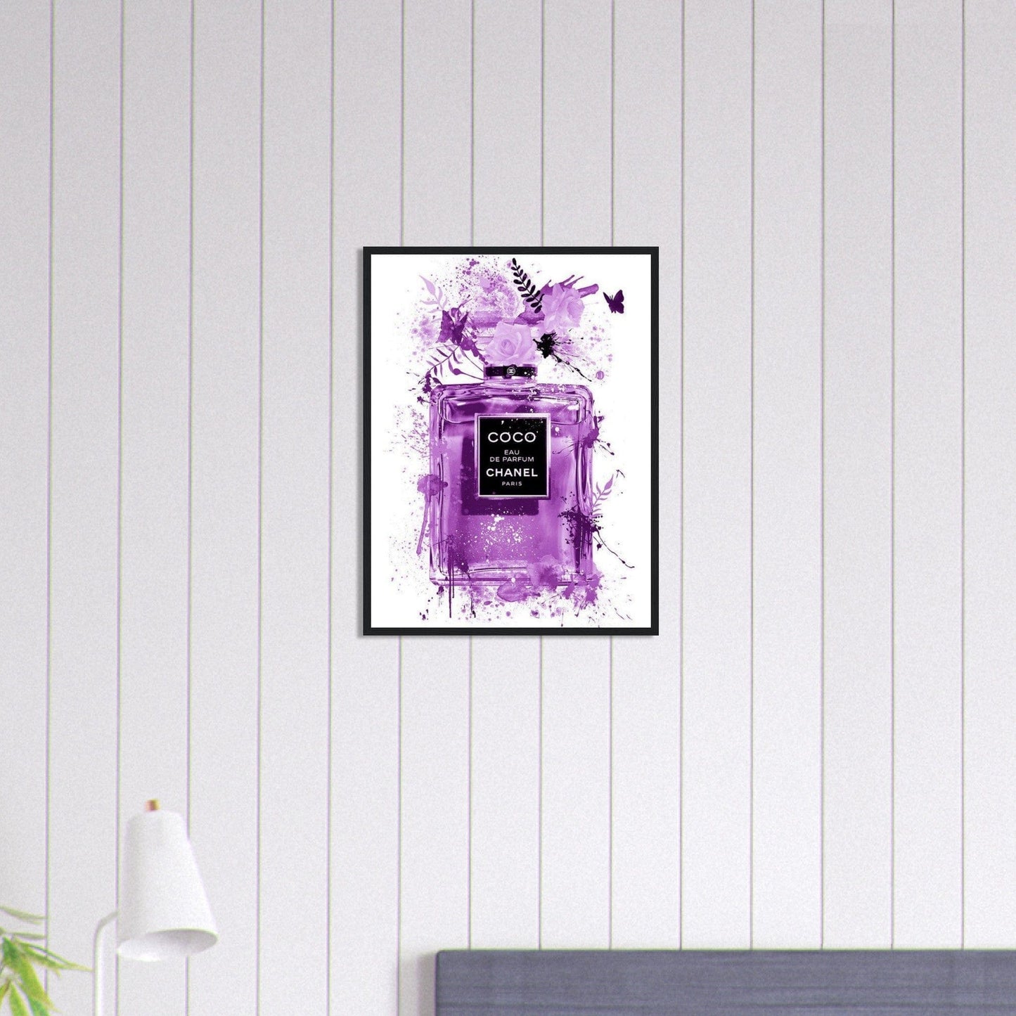 Canvanation Print Material 45x60 cm / 18x24″ Tableau Chanel Numéro 5 Violet
