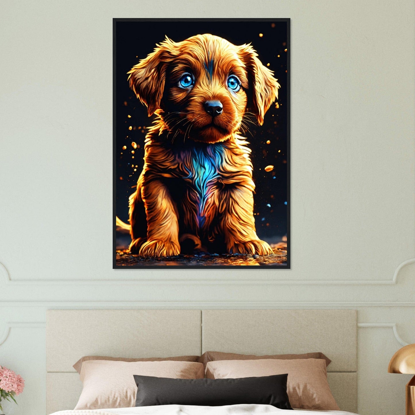 Canvanation Print Material Tableau Chien Amitié Sincère