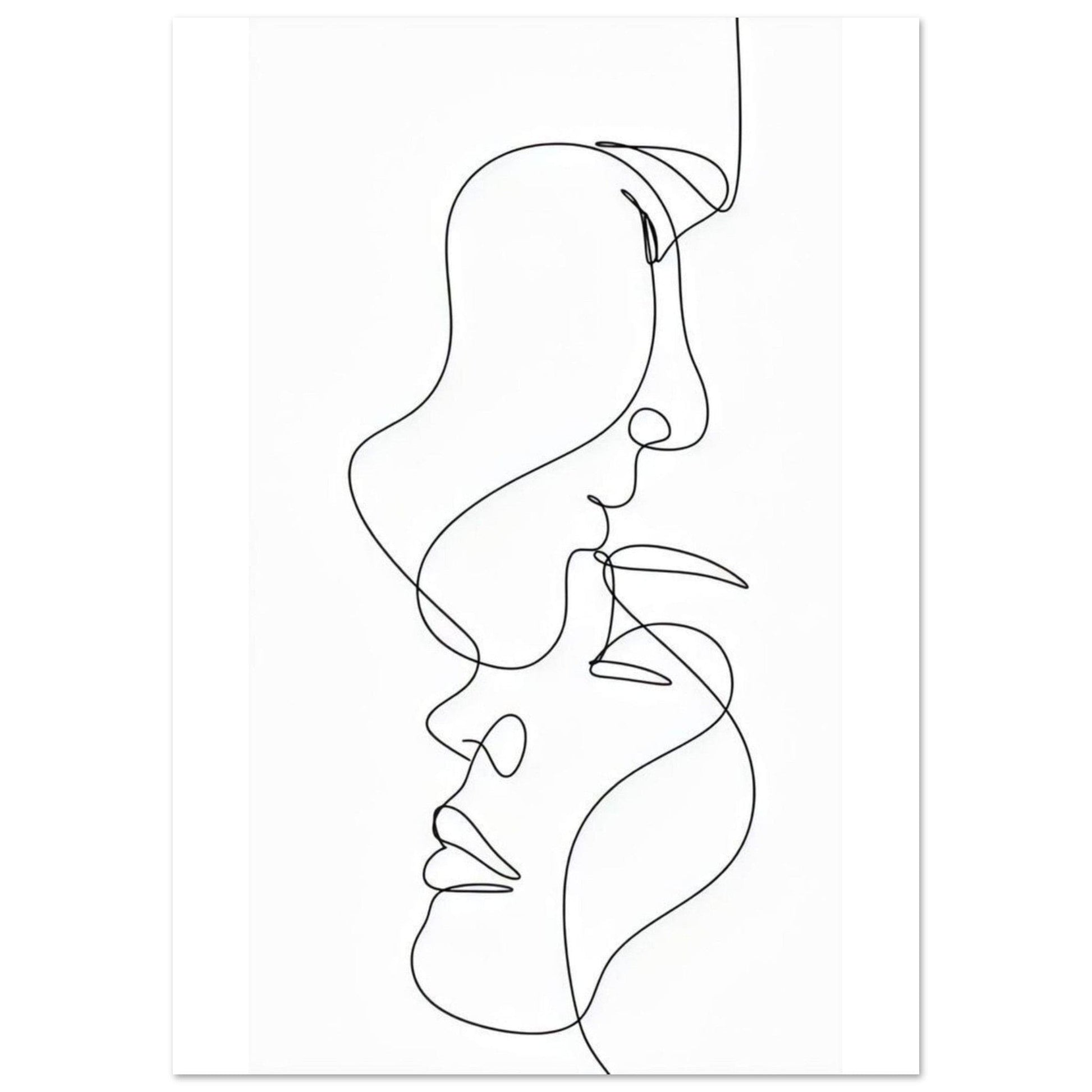 Gelato Print Material A1 (59.4 x 84.1  cm) Poster Couple Amoureux