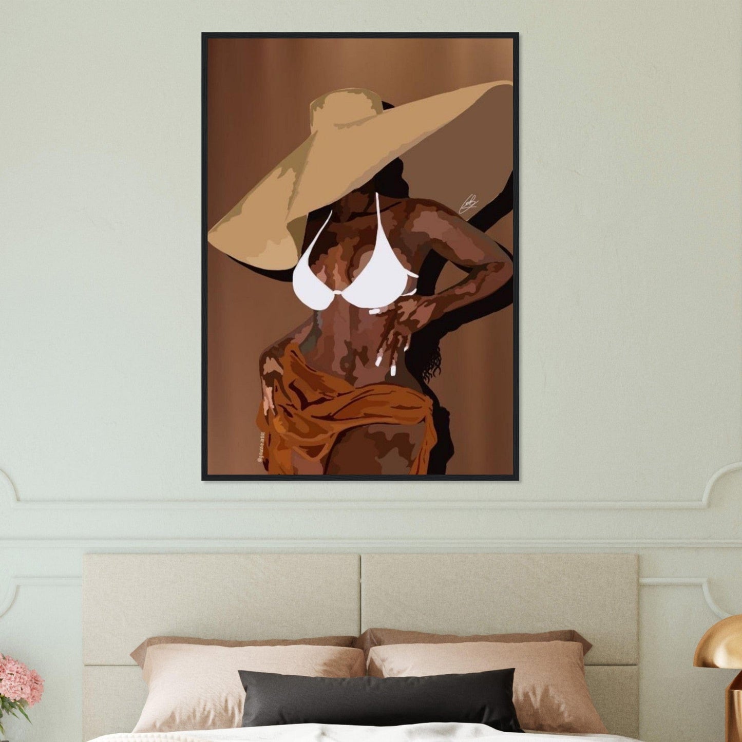 Canvanation Print Material 70x100 cm / 28x40″ Peinture Femme Antillaise