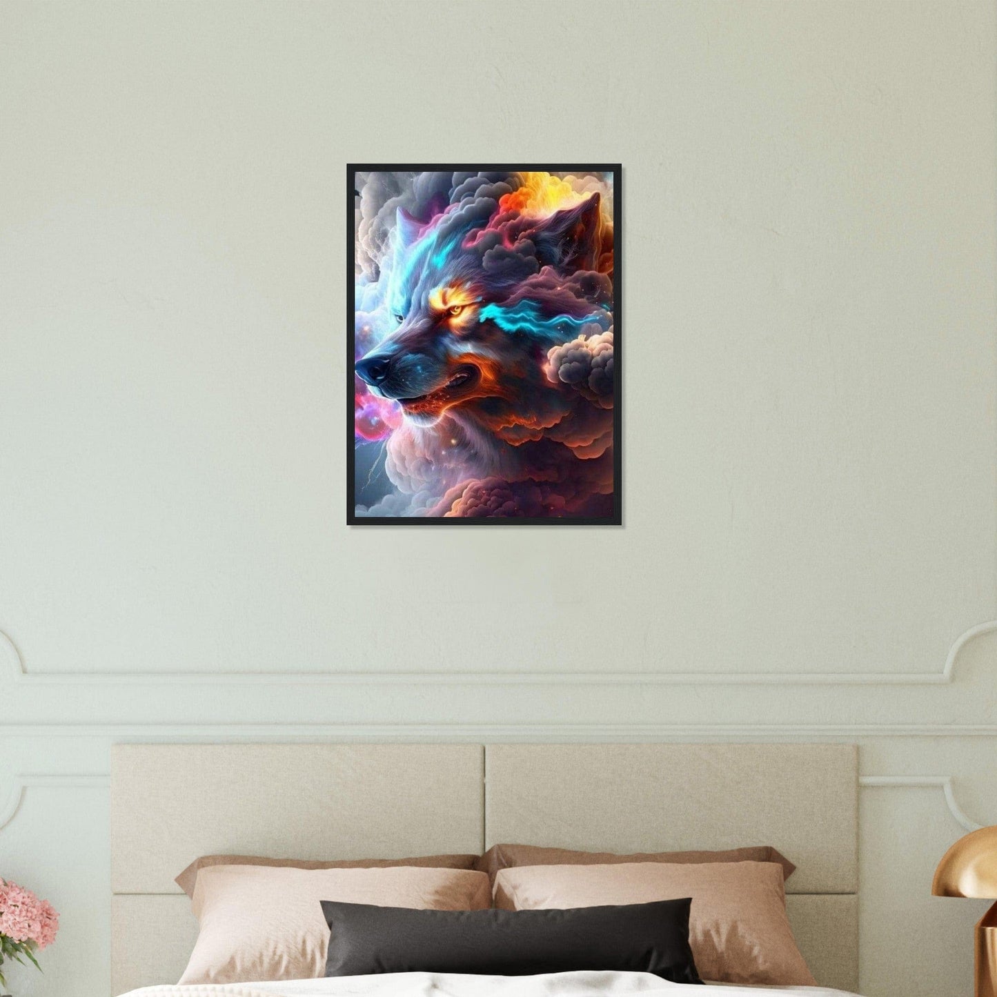 Gelato Print Material Tableau Loup Effet Nuage