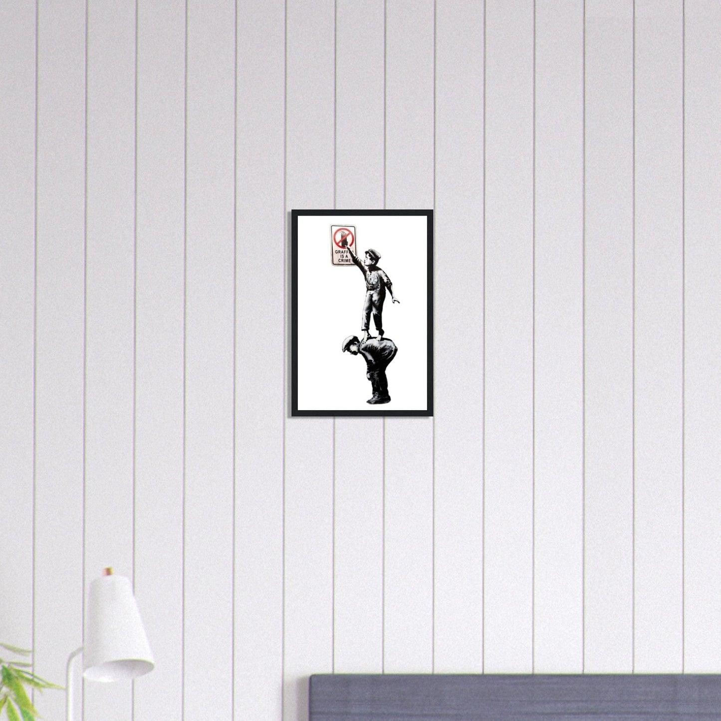Canvanation Print Material 30x45 cm / 12x18″ Tableau Banksy Street Art