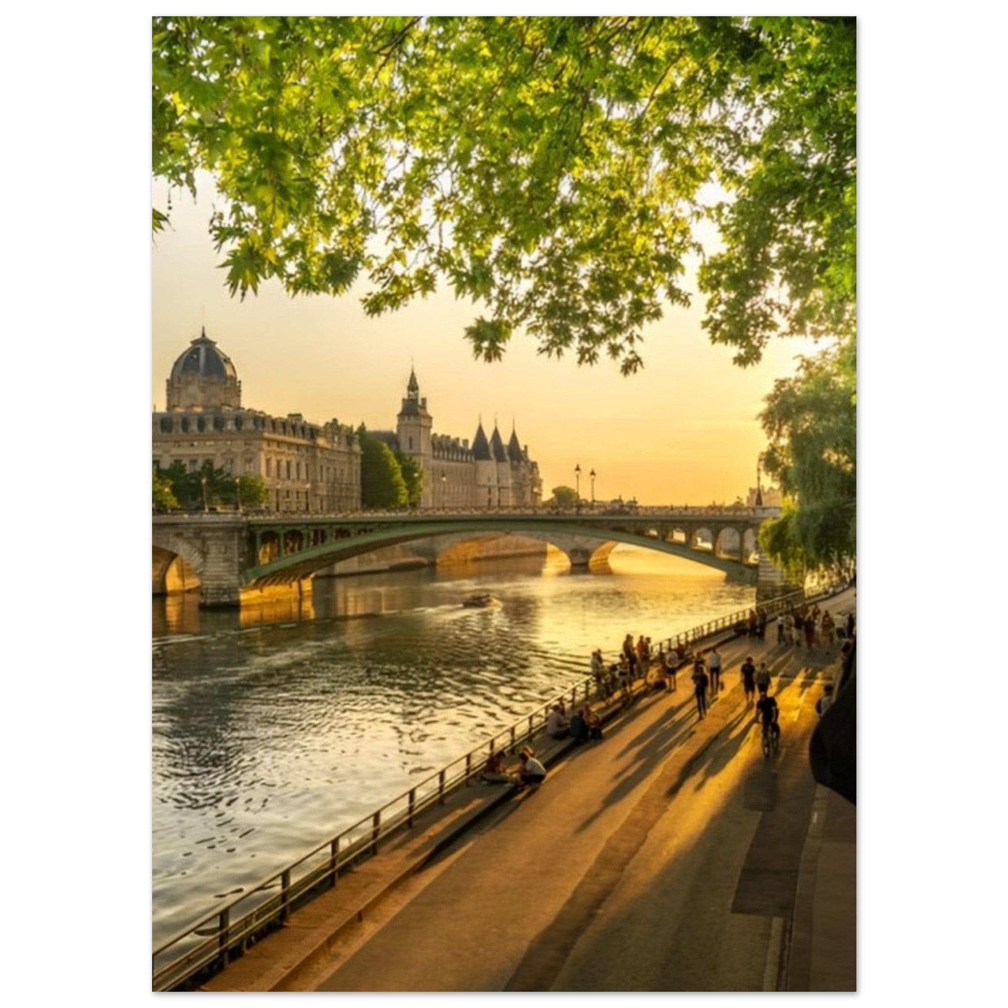 Canvanation Print Material 13x18 cm / 5x7″ Affiche Seine Paris