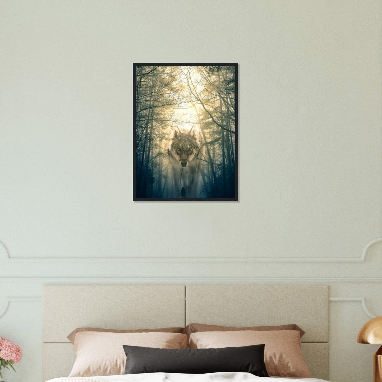 Gelato Print Material Tableau Loup Forêt