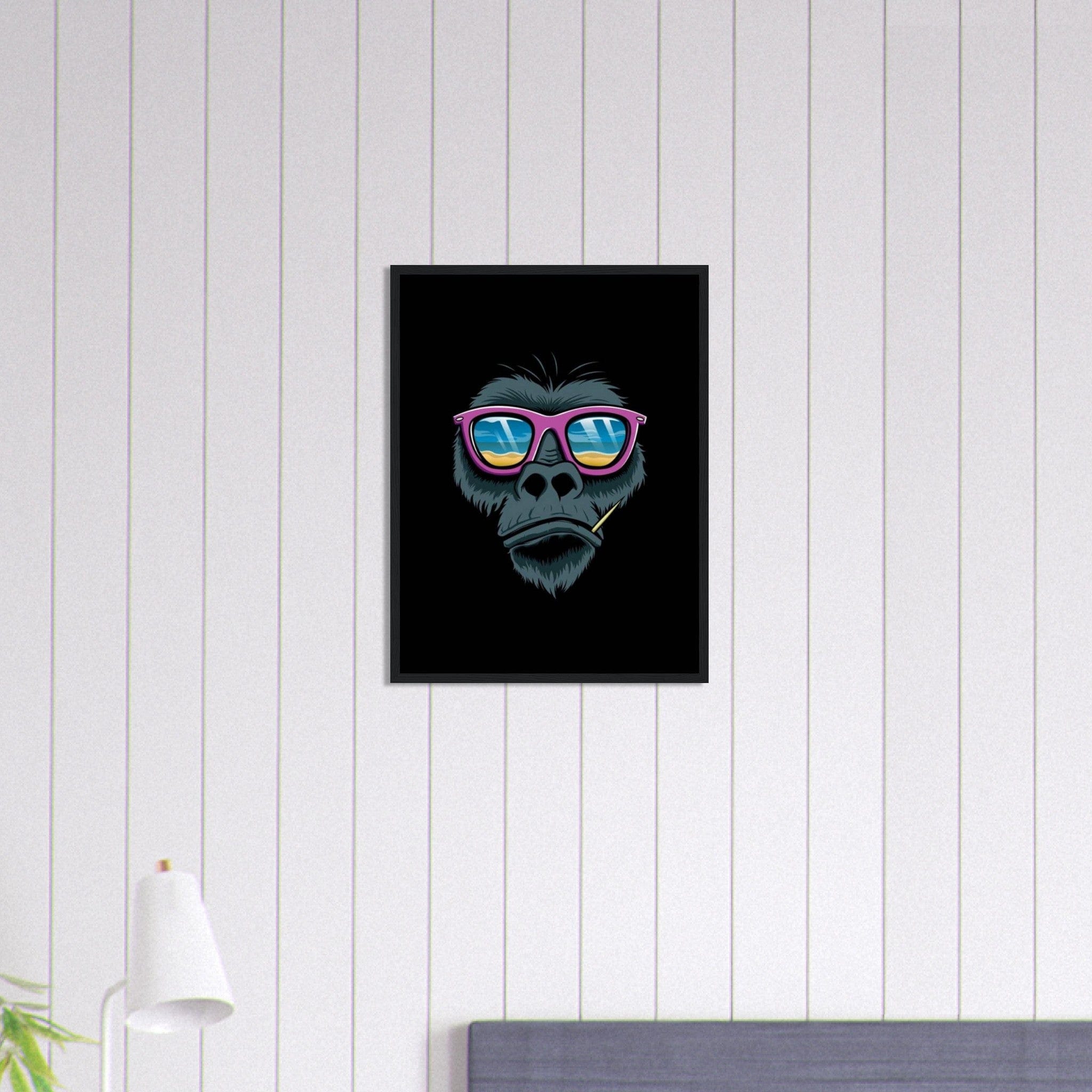 Canvanation Print Material 45x60 cm / 18x24″ Tableau Gorille Plage