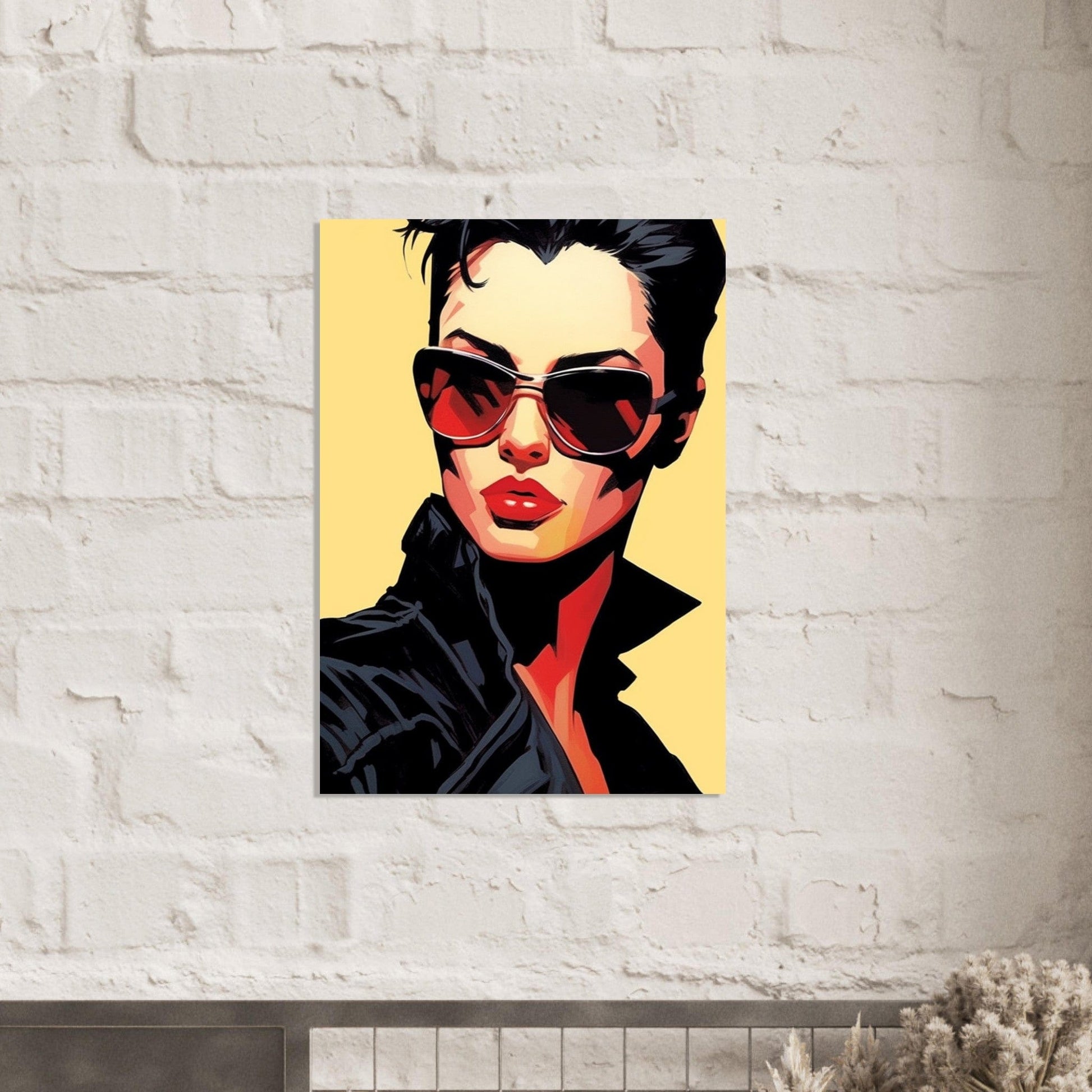Gelato Print Material Peinture Portrait Femme Moderne