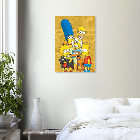 Canvanation Print Material 50x70 cm / 20x28″ Poster La Famille Simpson