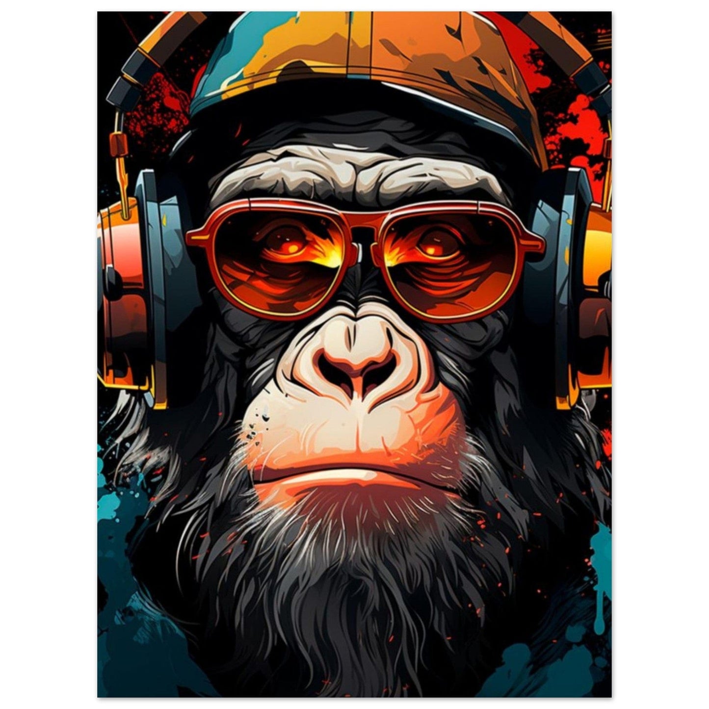 Canvanation Print Material 45x60 cm / 18x24″ Poster Singe Couleur