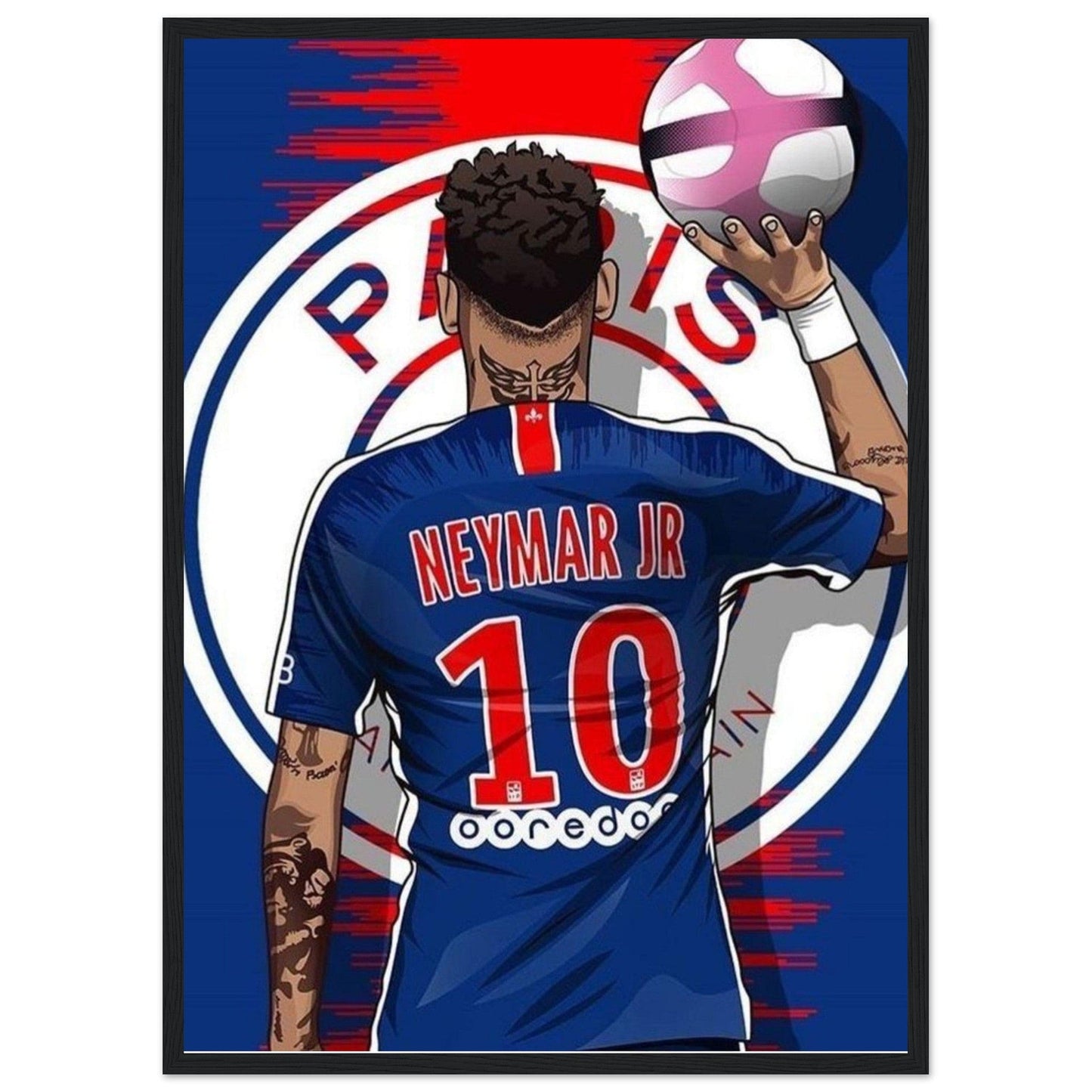 Canvanation Print Material 50x70 cm / 20x28″ Tableau Football Neymar