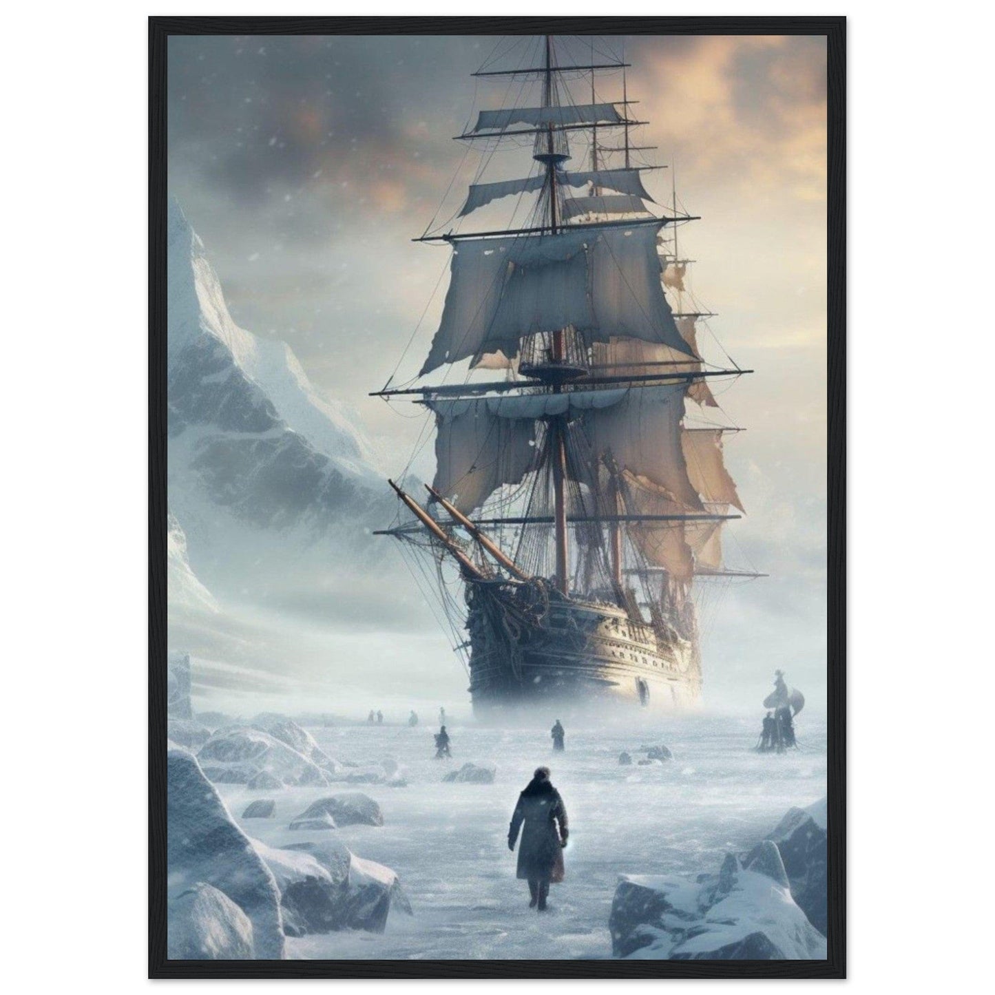 Gelato Print Material Tableau Bateau Tempête