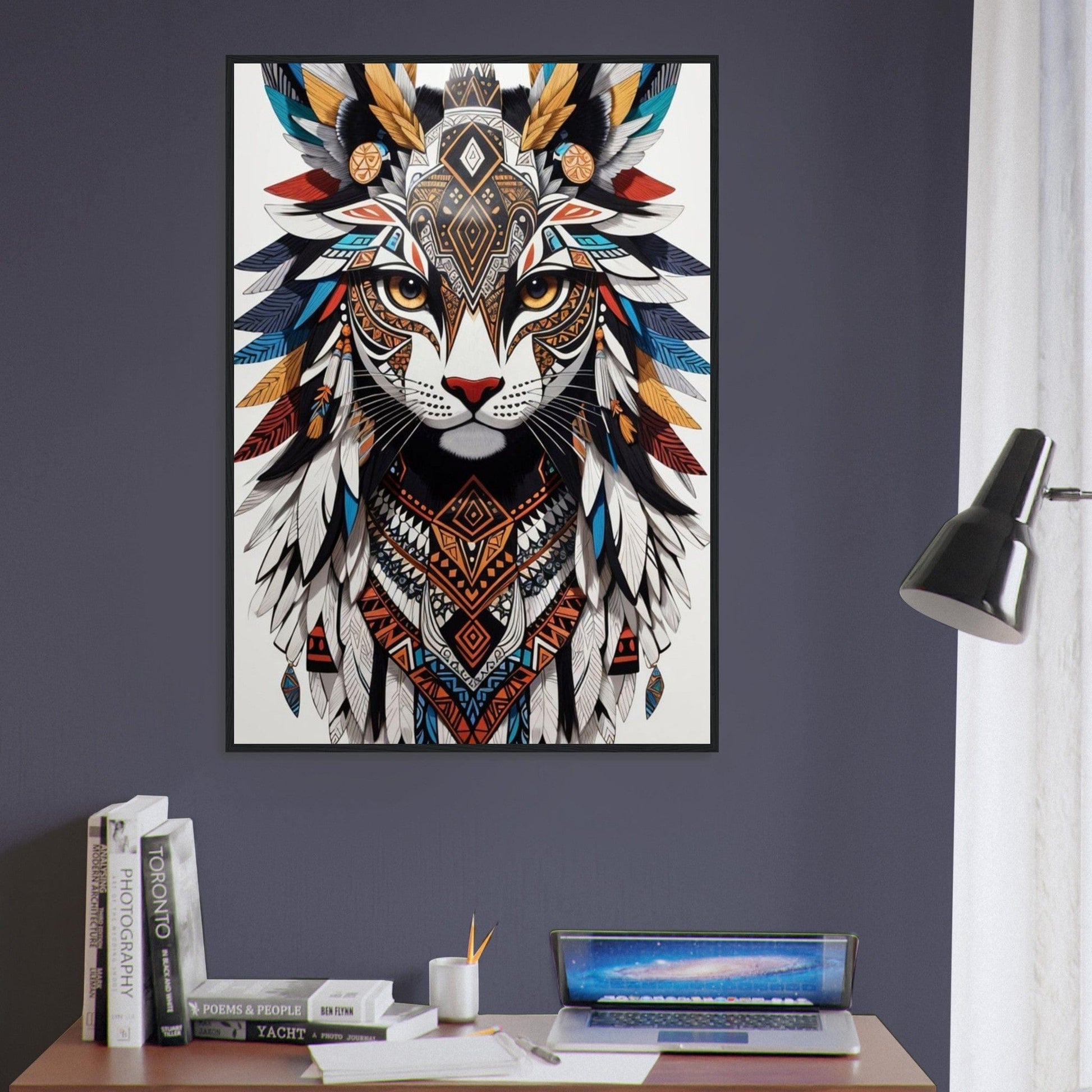 Canvanation Print Material Tableau Chat Pop Art Indien