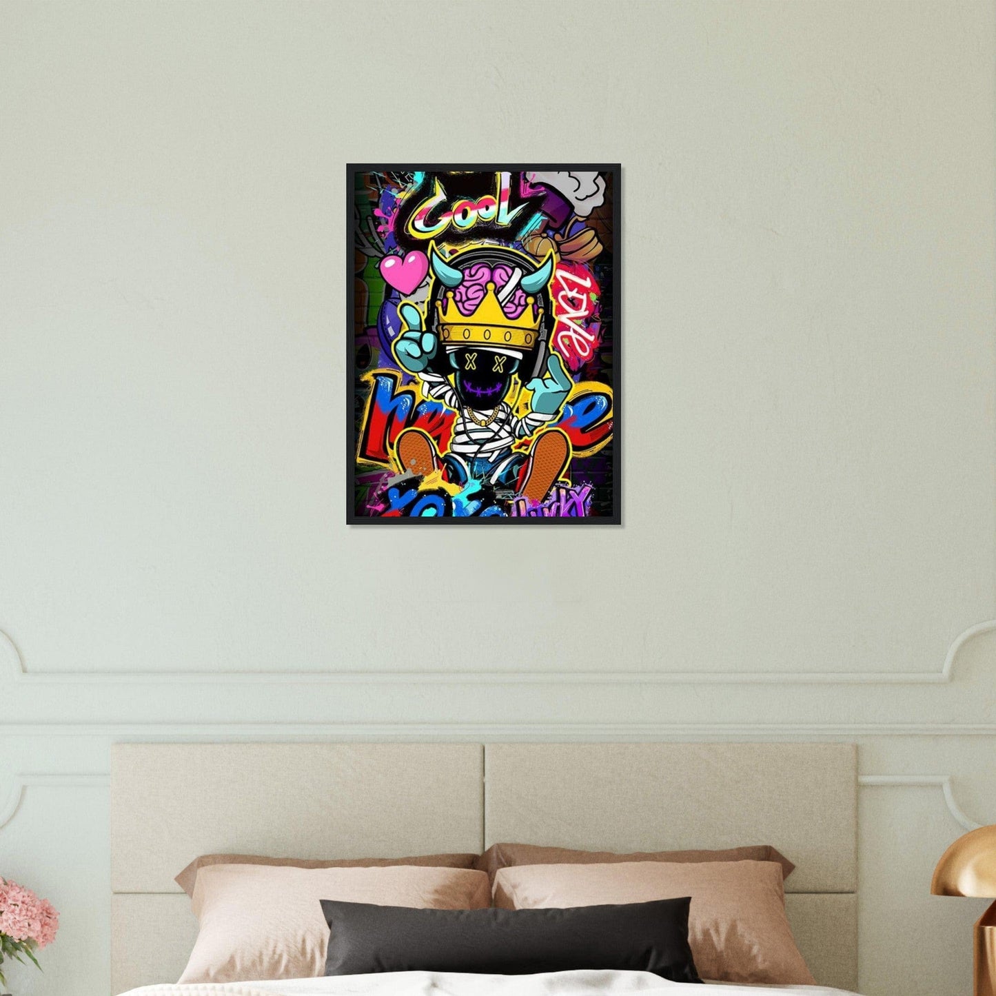 Gelato Print Material Graffiti Toile