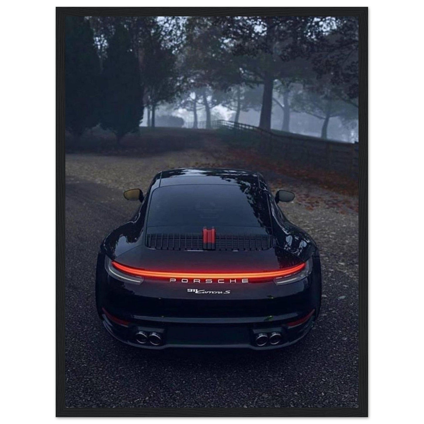 Gelato Print Material 45x60 cm / 18x24″ Tableau Porsche Noir