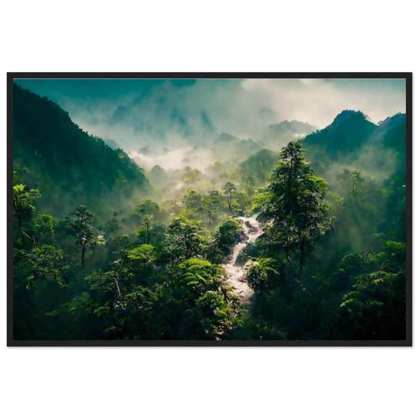 Gelato Print Material 60x90 cm / 24x36″ Peinture Panoramique Jungle