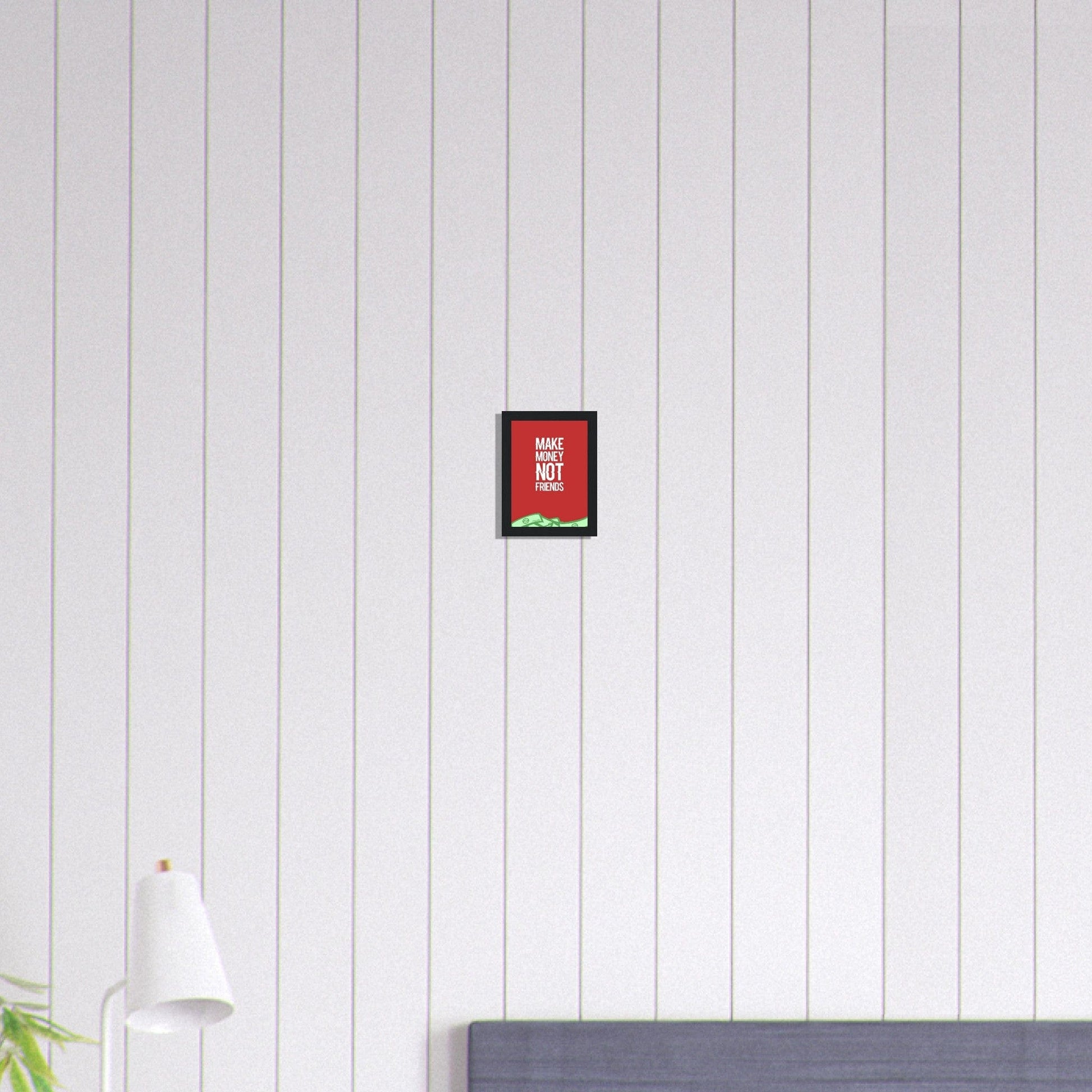 Canvanation Print Material 13x18 cm / 5x7″ Tableau Citation Make Money Not Friends