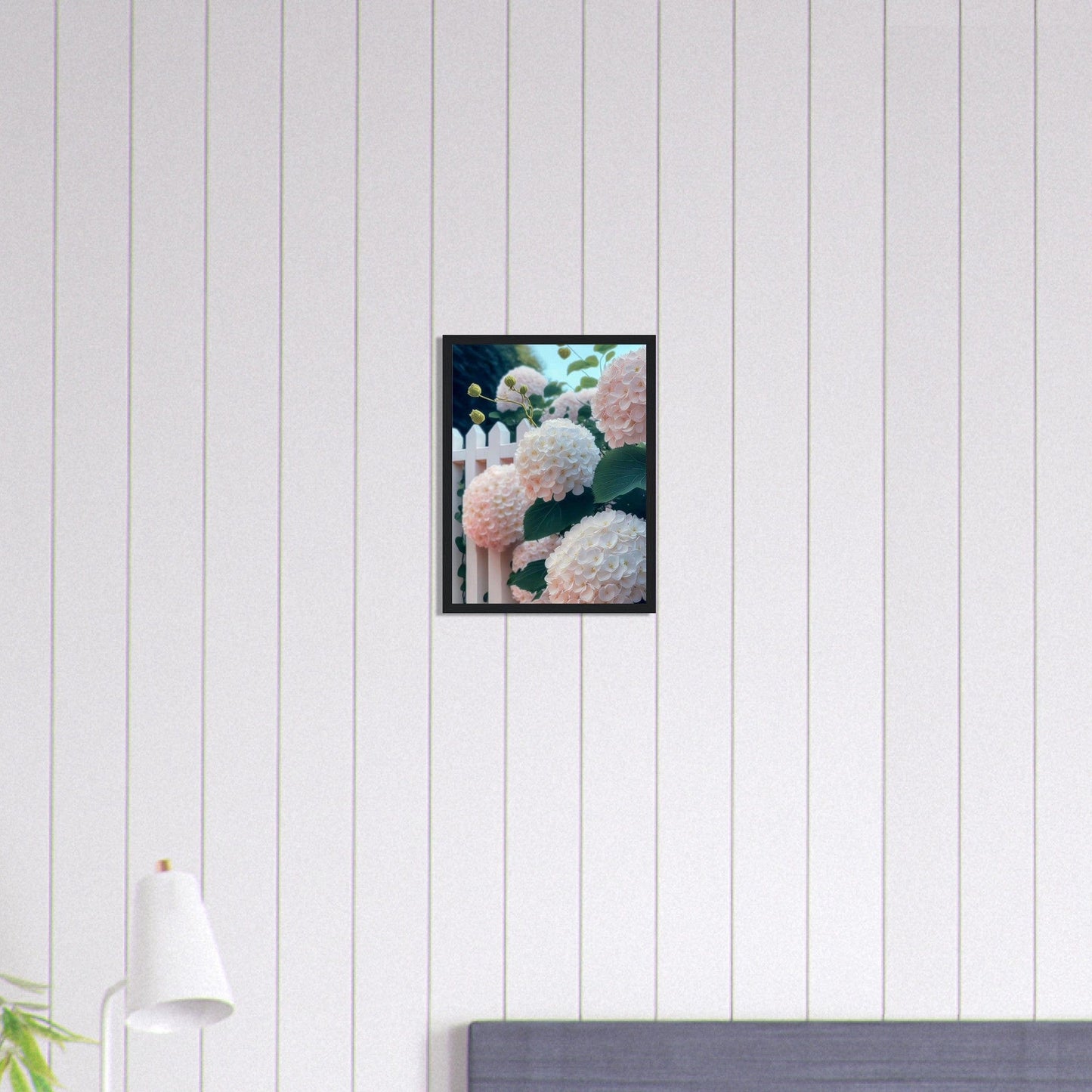 Canvanation Print Material 30x40 cm / 12x16″ Tableau Floral Blanc