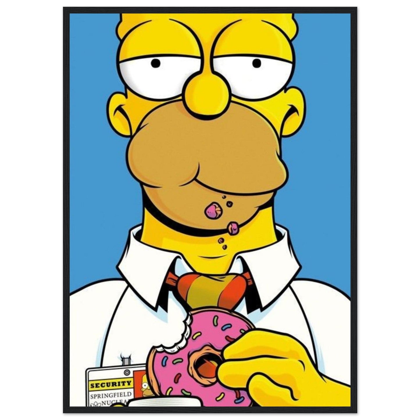 Canvanation Print Material 50x70 cm / 20x28″ / Tableau Poster Et Tableau Homer Simpson Qui Mange Un Donut