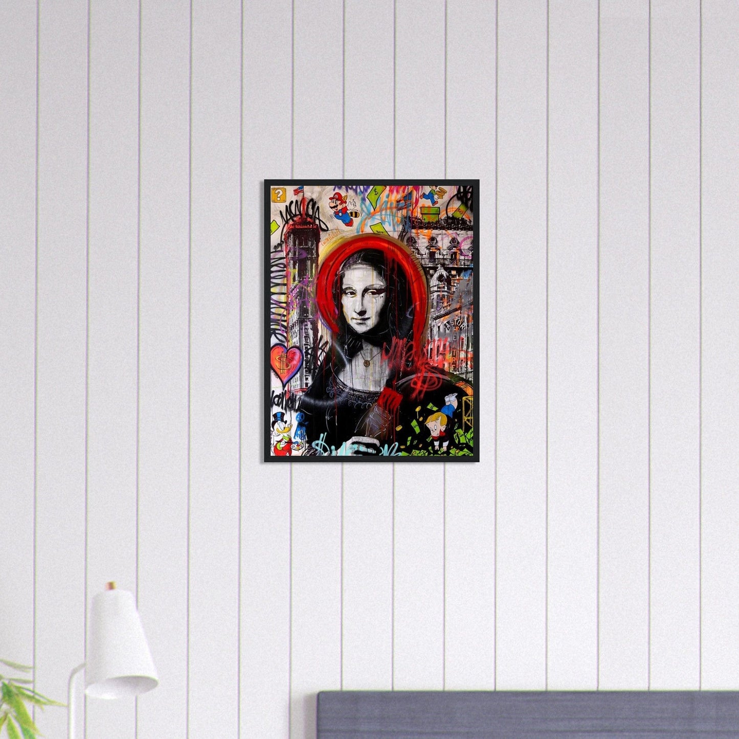 Canvanation Print Material 45x60 cm / 18x24″ Tableau Street Art Joconde
