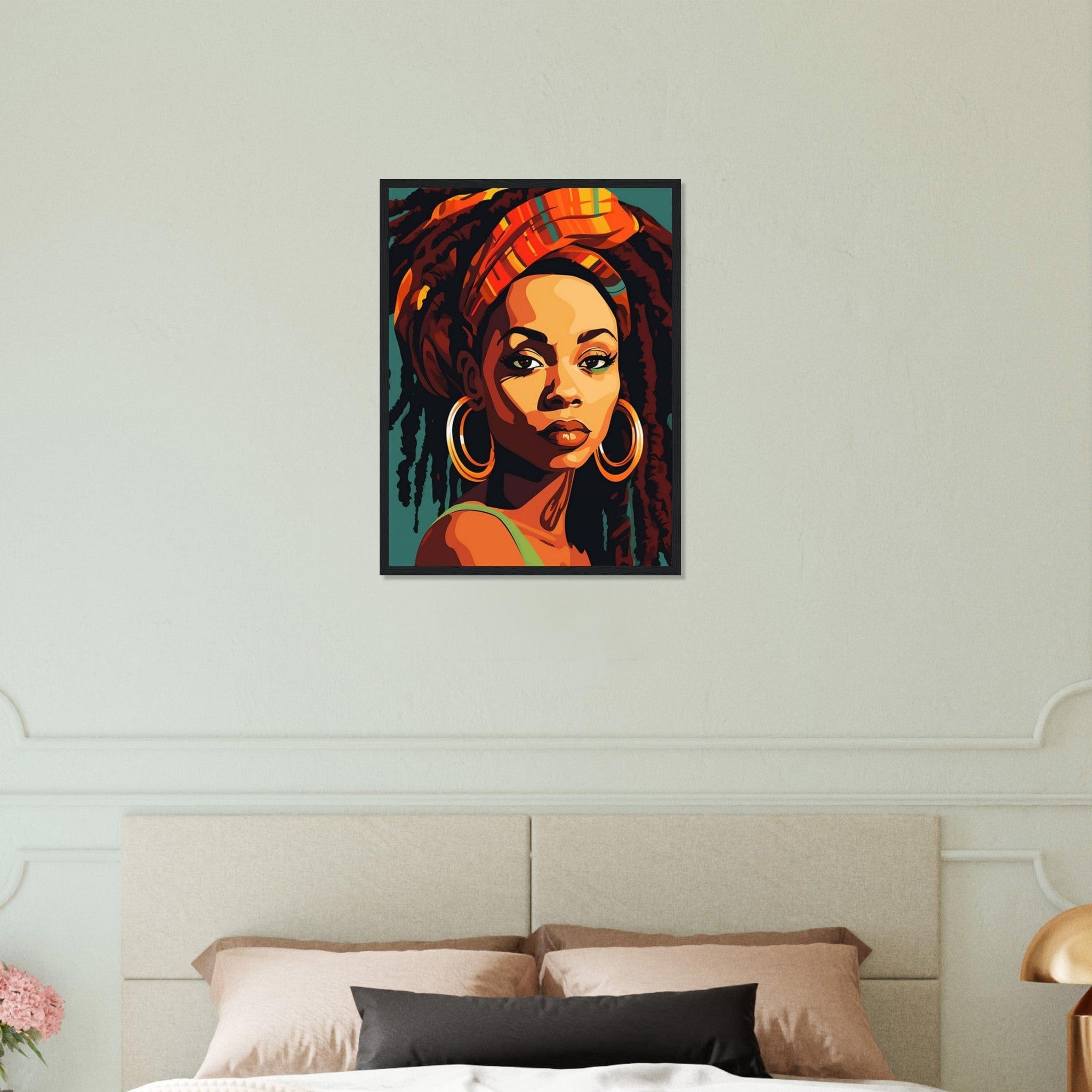Canvanation Print Material 45x60 cm / 18x24″ Tableau Peinture Africain Village