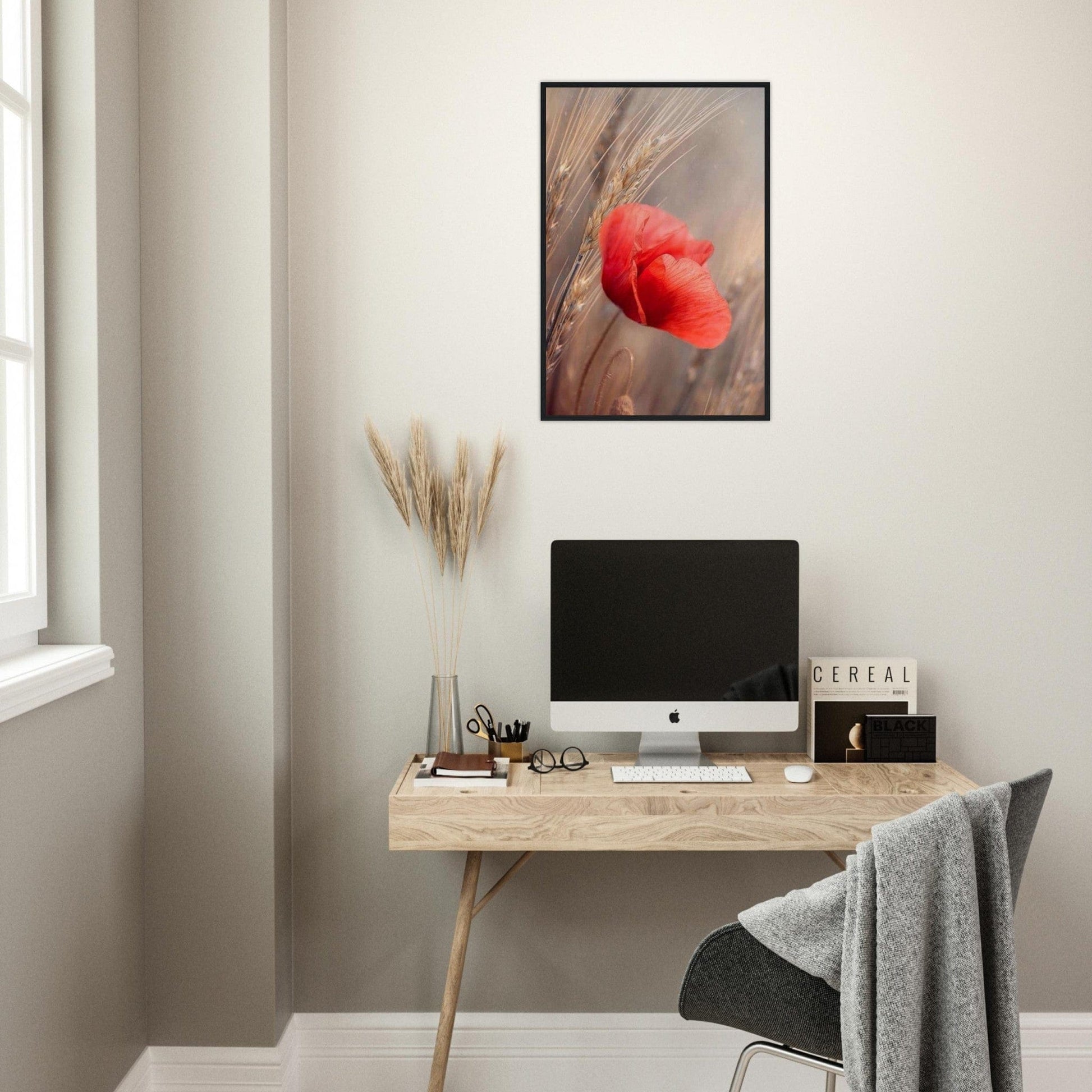 Canvanation Print Material Tableau Coquelicot Célèbre