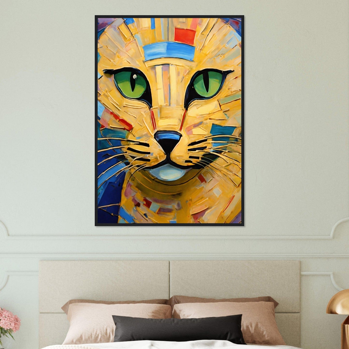 Canvanation Print Material Tableau Chat Rêverie Nocturne