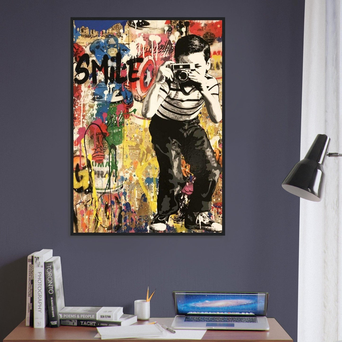 Canvanation Print Material Tableau Street Art Smile