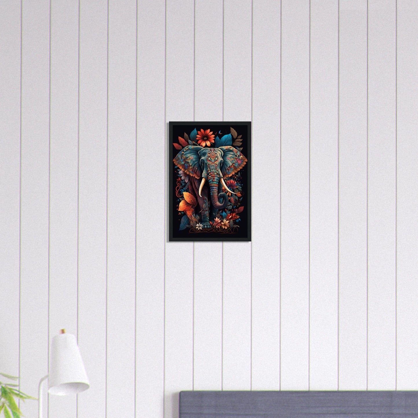 Canvanation Print Material 30x45 cm / 12x18″ Tableau Elephant L'Âme de l'Afrique