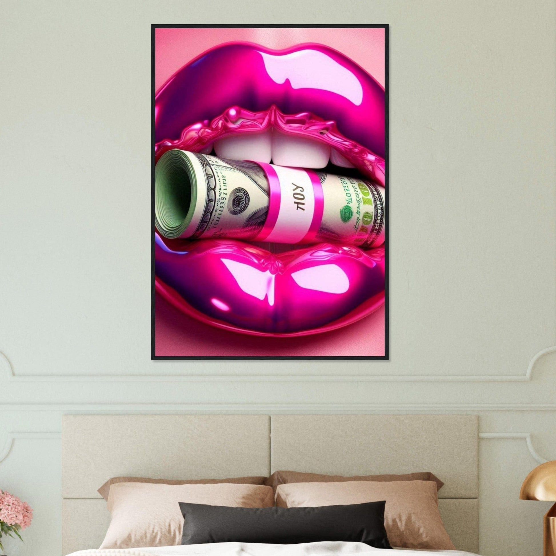 Canvanation Print Material Tableau Levres Billets