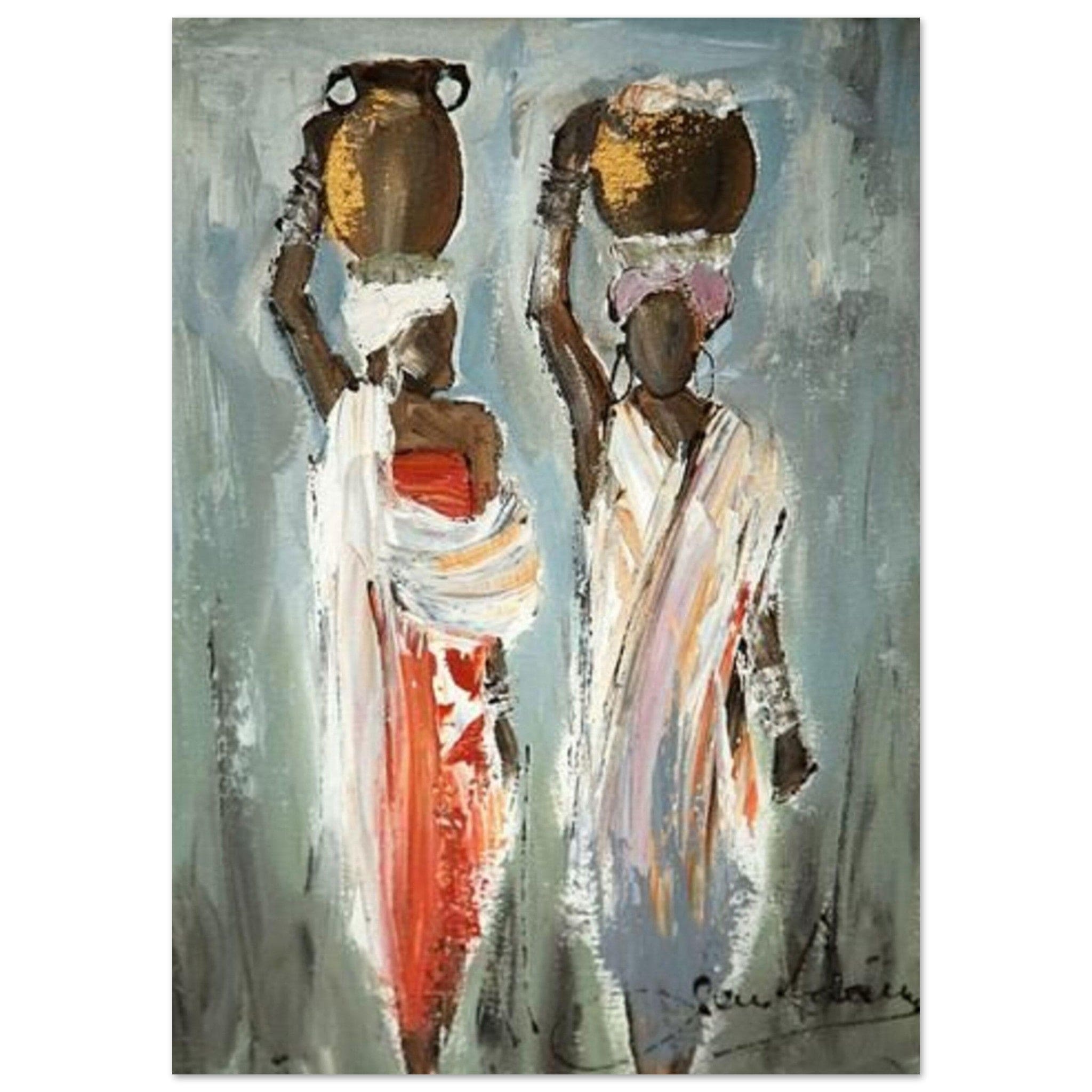 Gelato Print Material A0 (84.1 x 118.9 cm) Affiche Africain Deux Personnes
