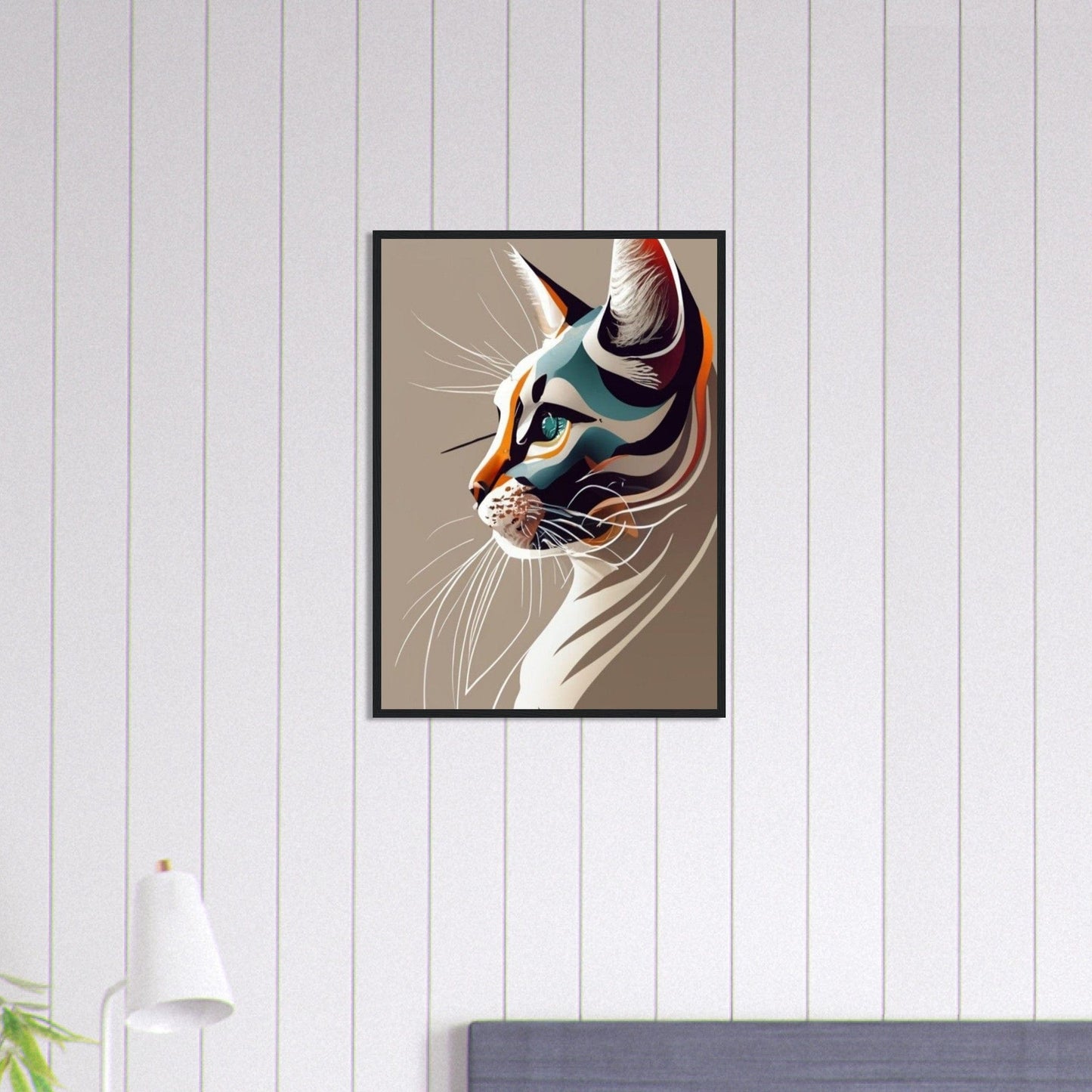 Canvanation Print Material 50x70 cm / 20x28″ Tableau Pop Art Chat Félin