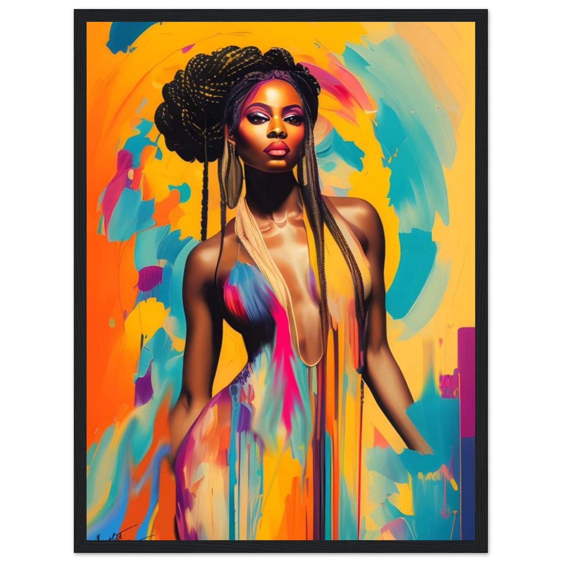 Canvanation Print Material Peinture Portrait Africain