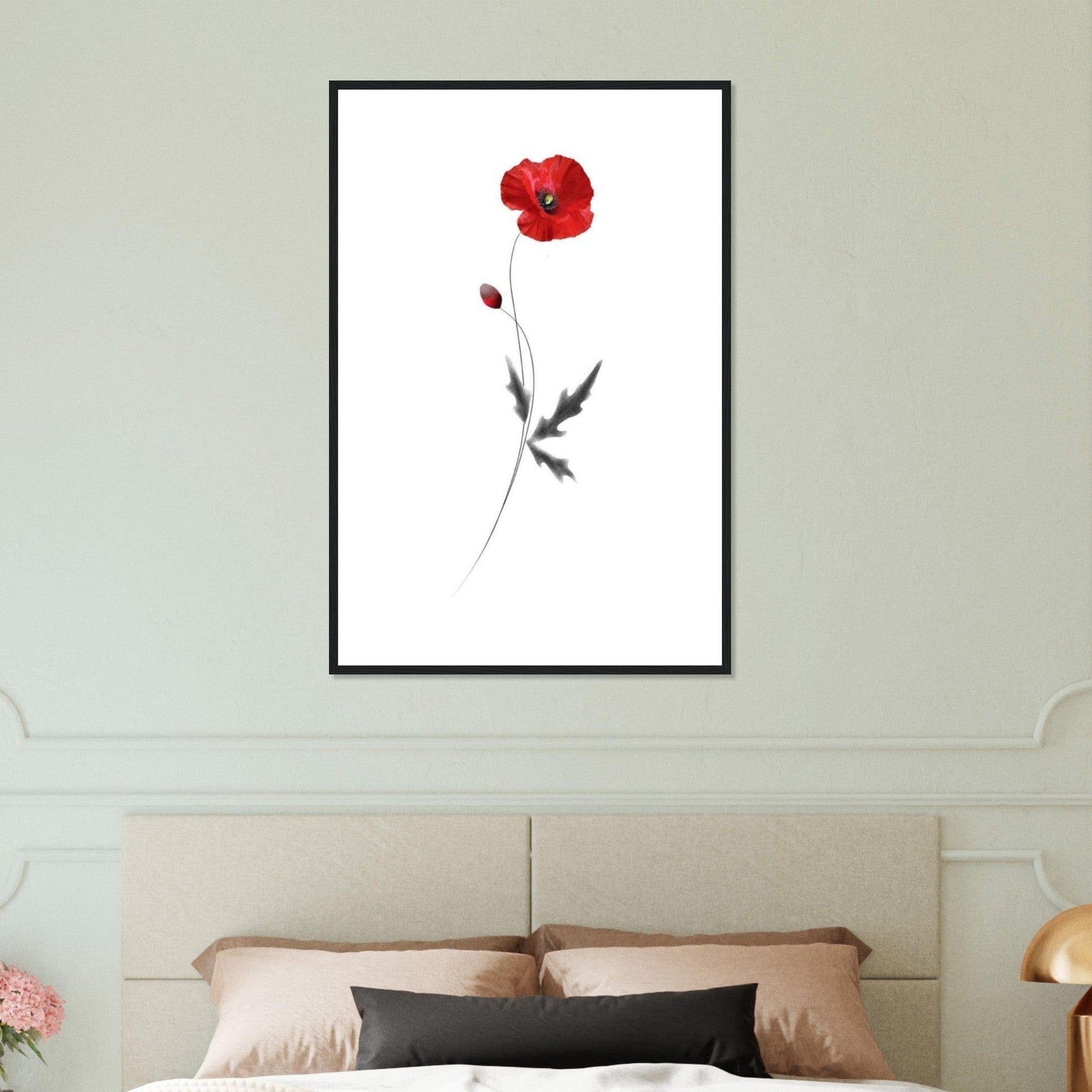 Canvanation Print Material Peinture Coquelicot Abstrait