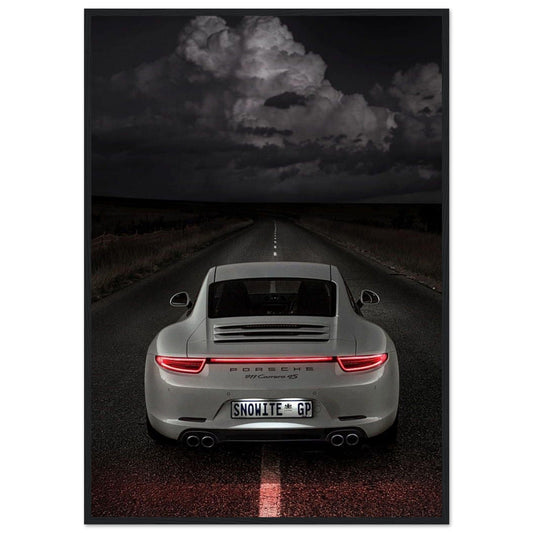 Gelato Print Material 70x100 cm / 28x40″ Tableau Porsche Blanc
