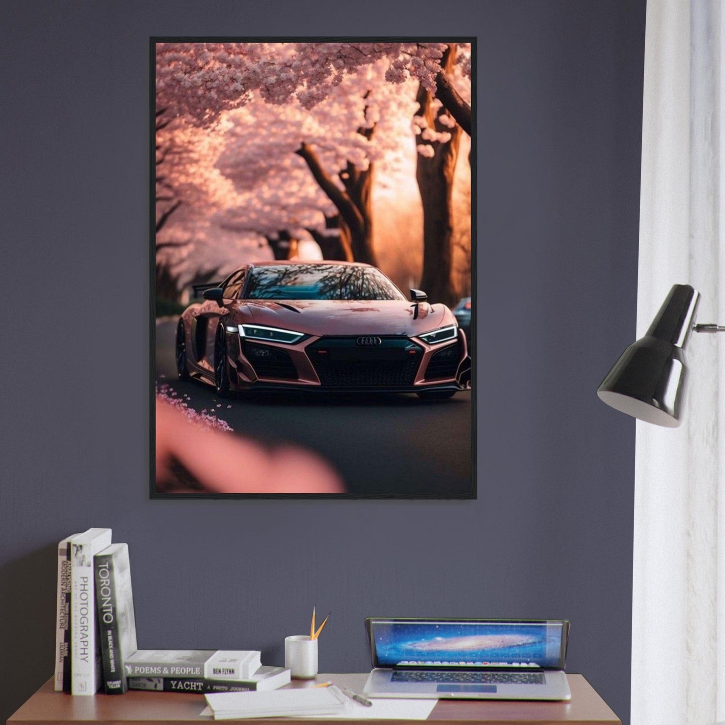 Canvanation Print Material Tableau Voiture Audi Rose