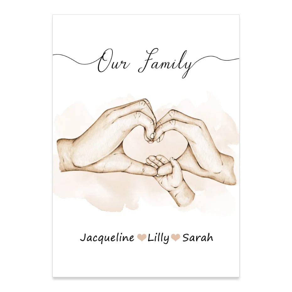 Canvanation Cadre Photo Personnalisé Les Mains De La Famille