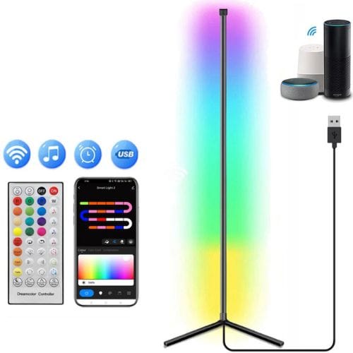 Canvanation Bluetooth 40 touches Lampadaire d’Angle Avec Controle Vocale