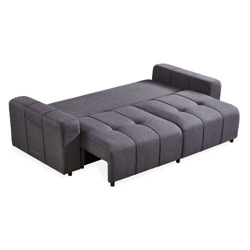 Canvanation Canapé convertible gris foncé - Confort et style moderne pour votre salon