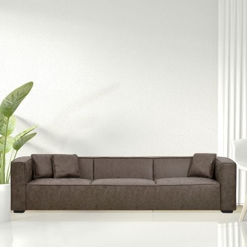 Canvanation Canapé 5 Places Marron – Confort Spacieux et Design Moderne pour Votre Salon