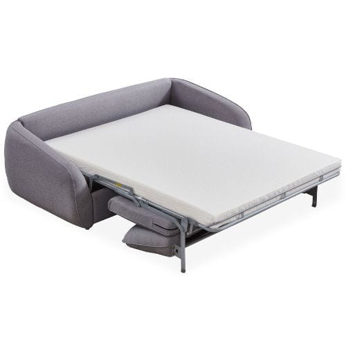 Canvanation Canapé Convertible Gris Clair - Design Compact, Confort Optimal et Conversion Facile