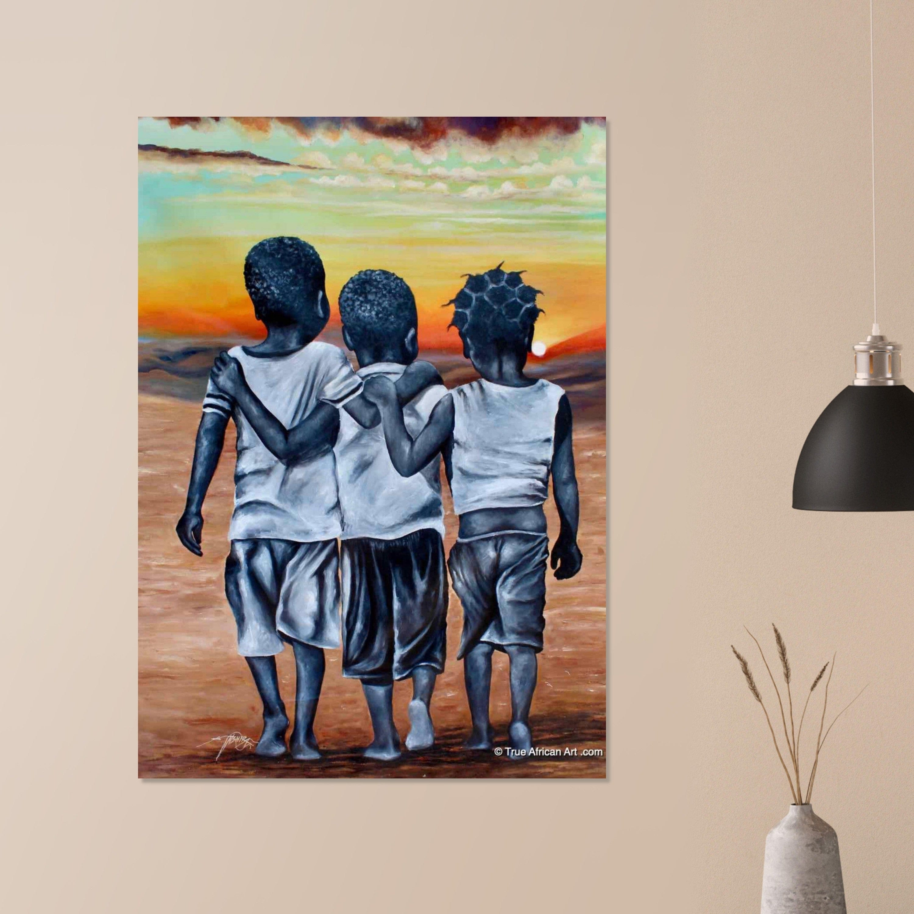 Gelato Print Material Affiche Africain Enfants