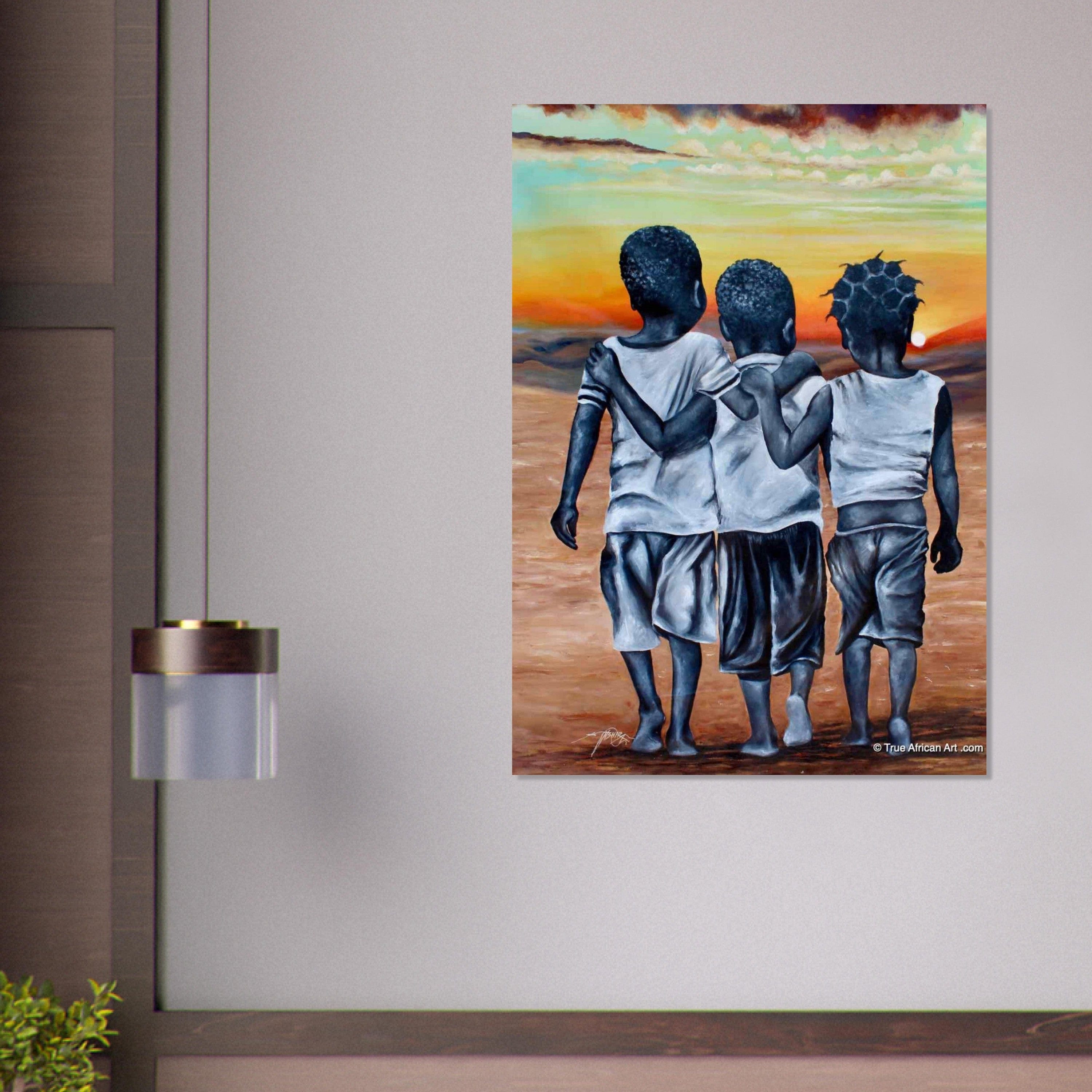Gelato Print Material Affiche Africain Enfants