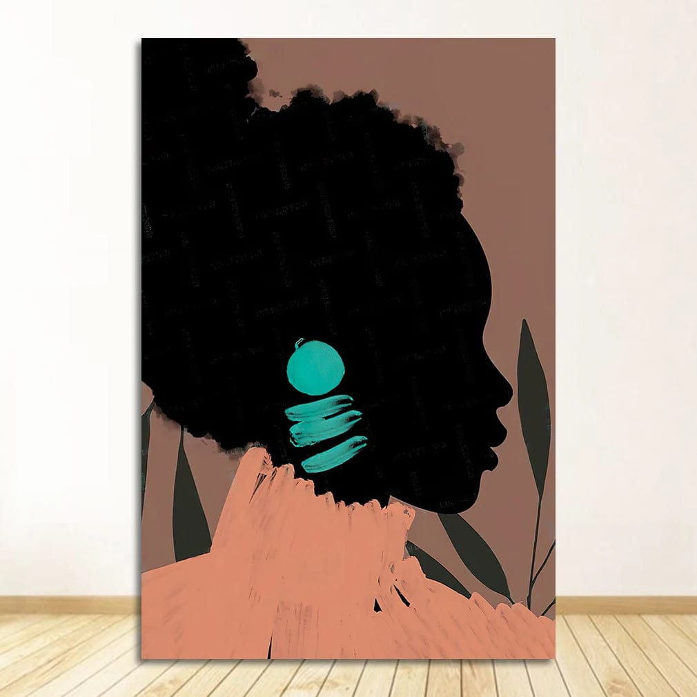 Canvanation 1651-06 / 20x30cm Affiche Coiffure Femme Africaine Salon