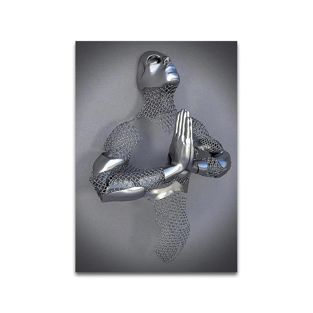 Canvanation 60x90cm / QP10224-A Affiche Statue Romantique Couple