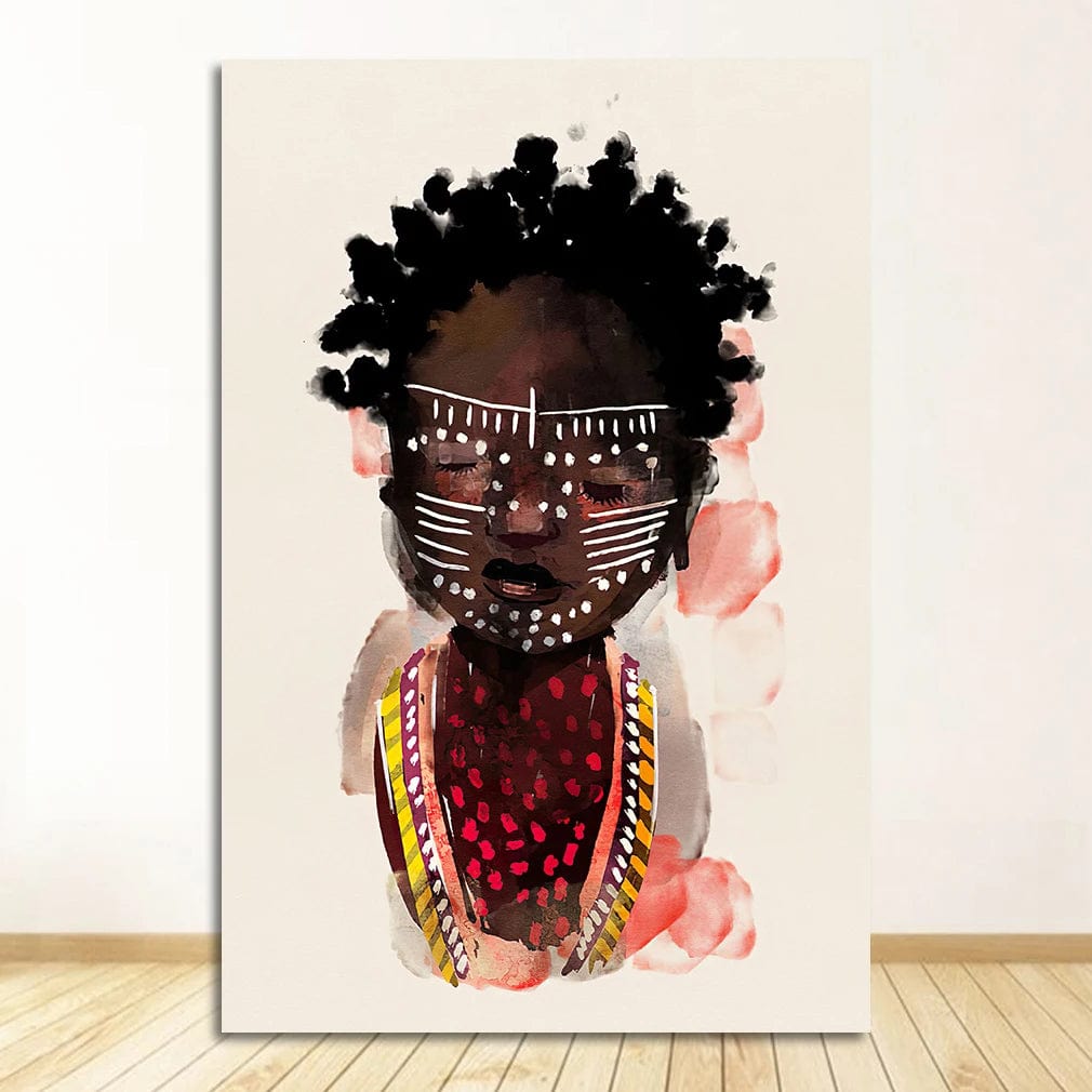 Canvanation 1651-01 / 25x35cm Affiche Coiffure Femme Africaine Salon