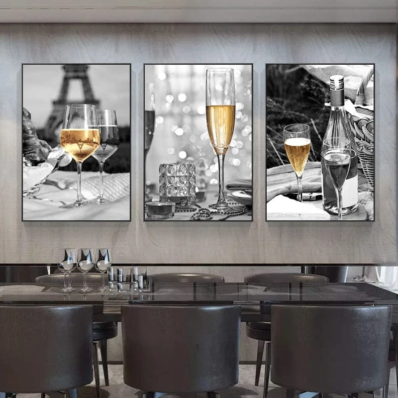 Canvanation Affiche Luxe Champagne Paris
