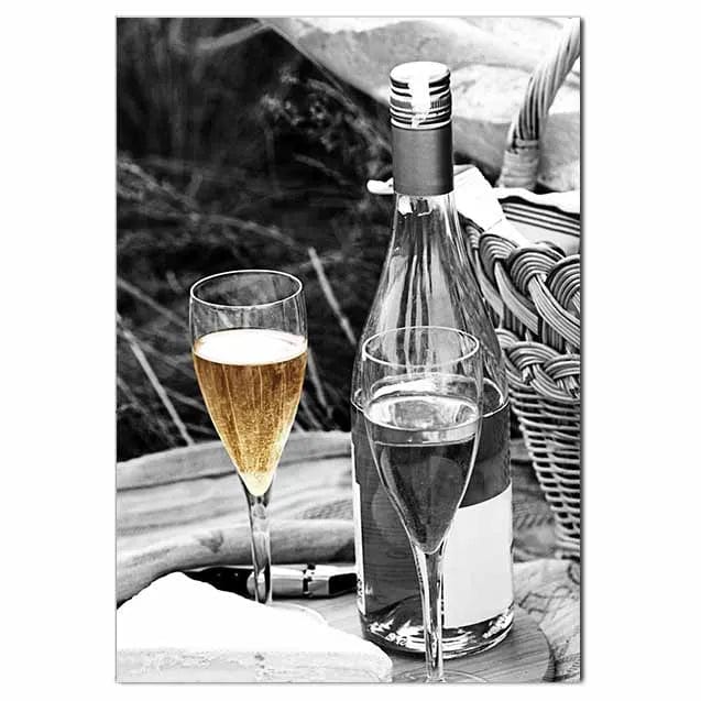 Canvanation 50X70cm / A Affiche Luxe Champagne Paris