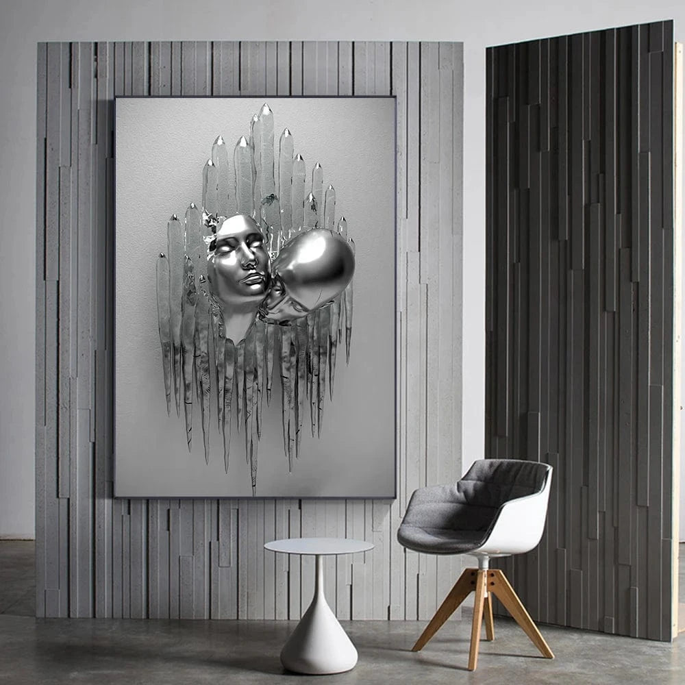 Canvanation Affiche Statue Romantique Couple